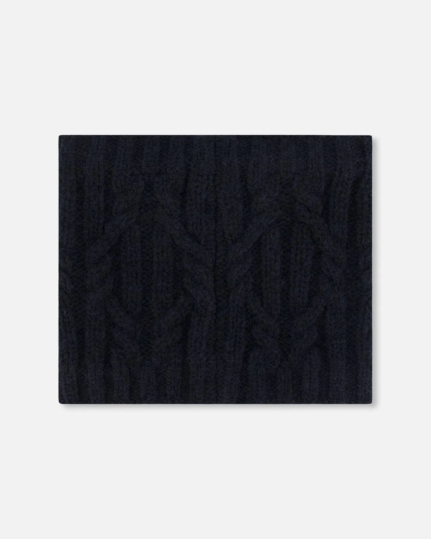 Knit Neckwarmer Black by Deux par Deux