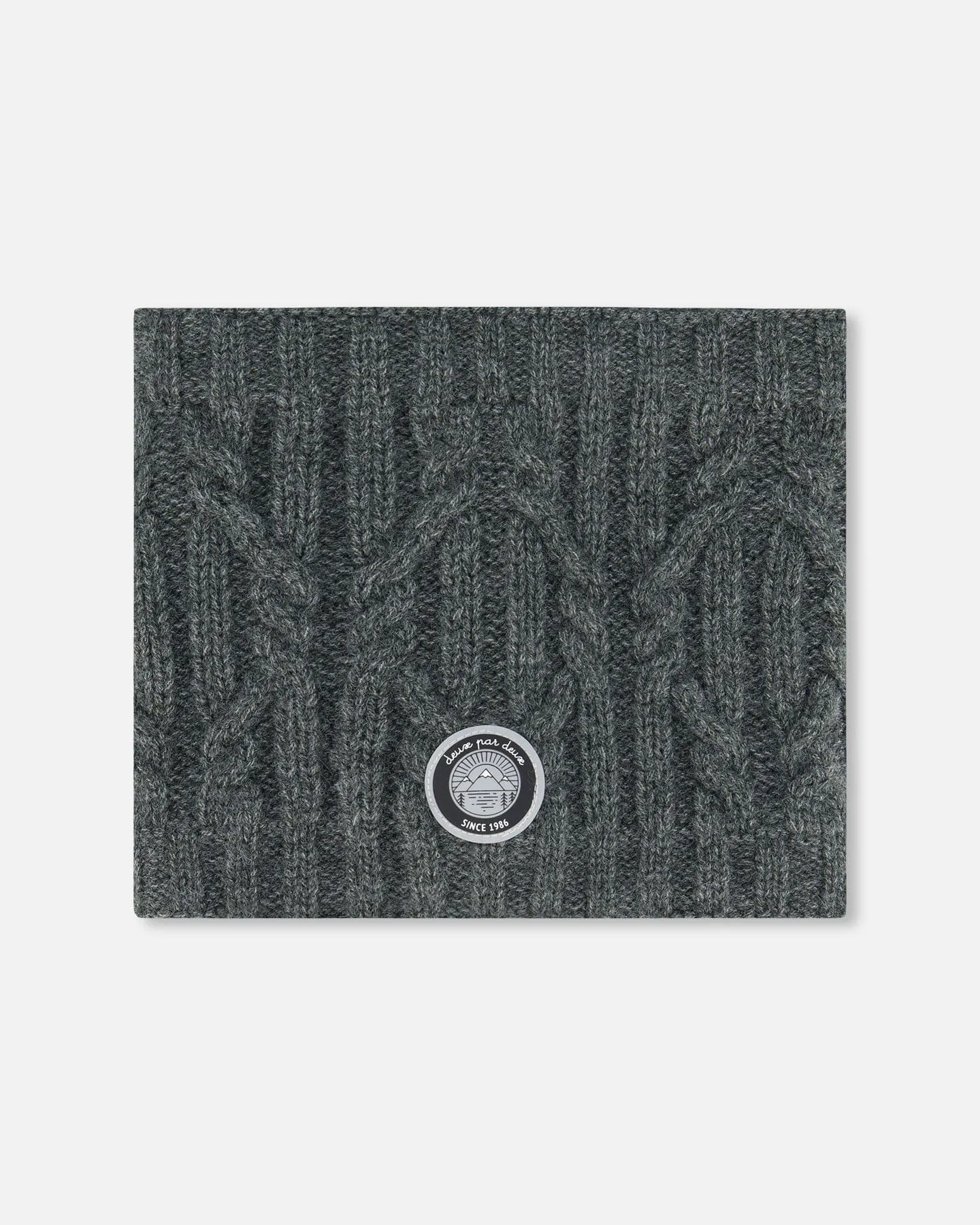 Knit Neckwarmer Dark Gray by Deux par Deux