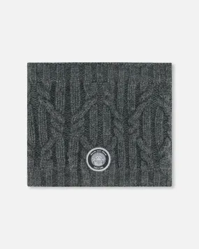 Knit Neckwarmer Dark Gray by Deux par Deux