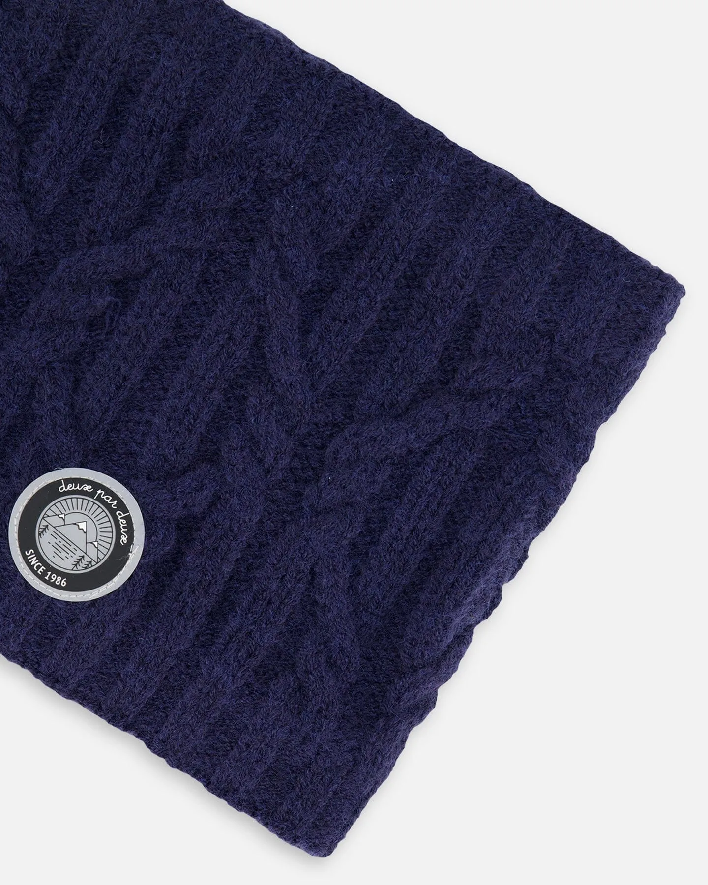 Knit Neckwarmer Navy by Deux par Deux