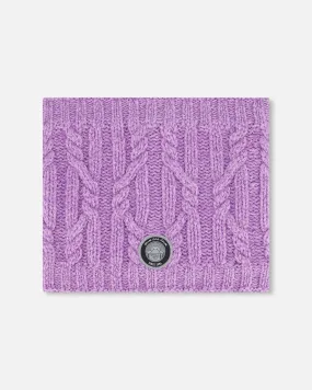 Knit Neckwarmer Purple by Deux par Deux