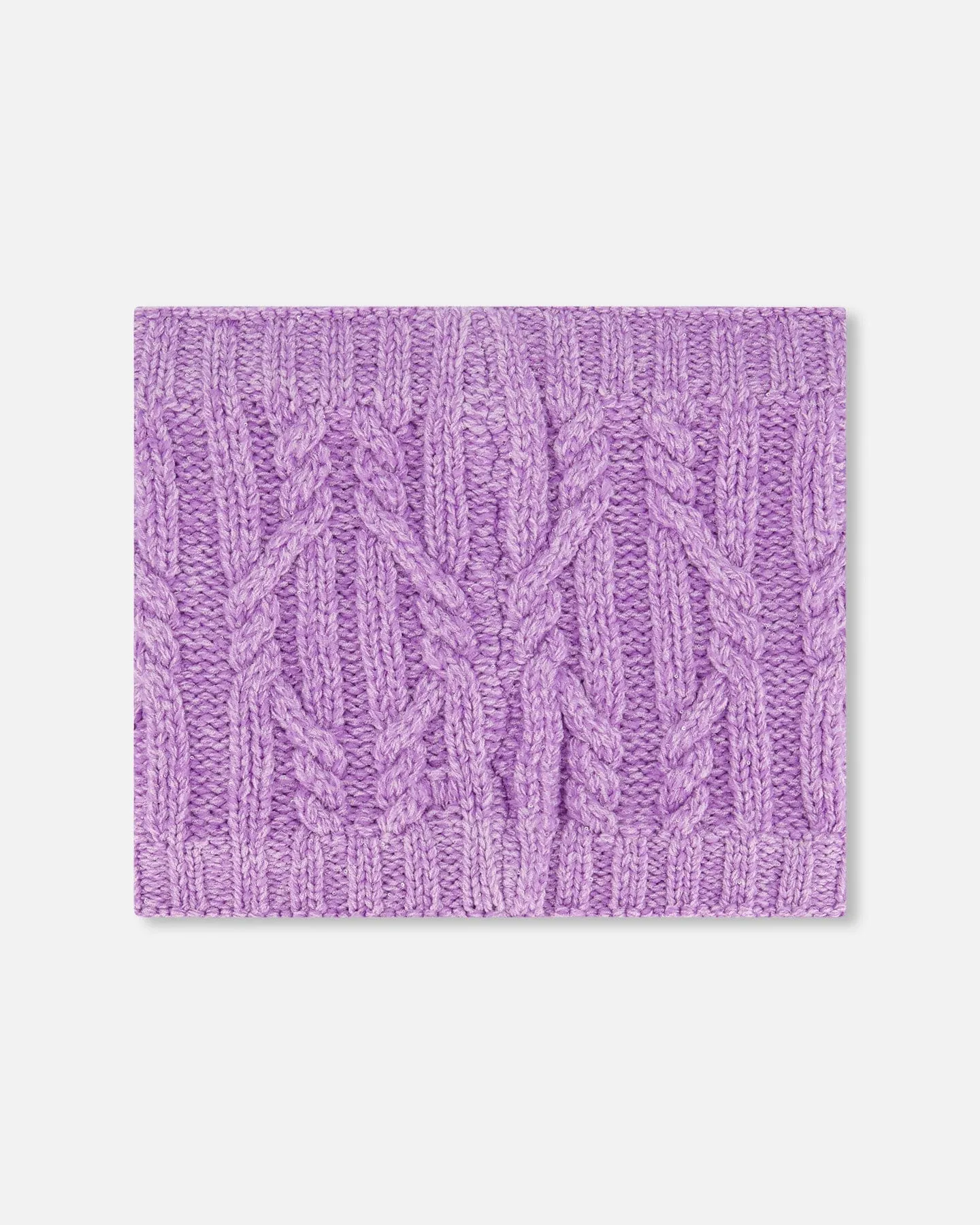 Knit Neckwarmer Purple by Deux par Deux