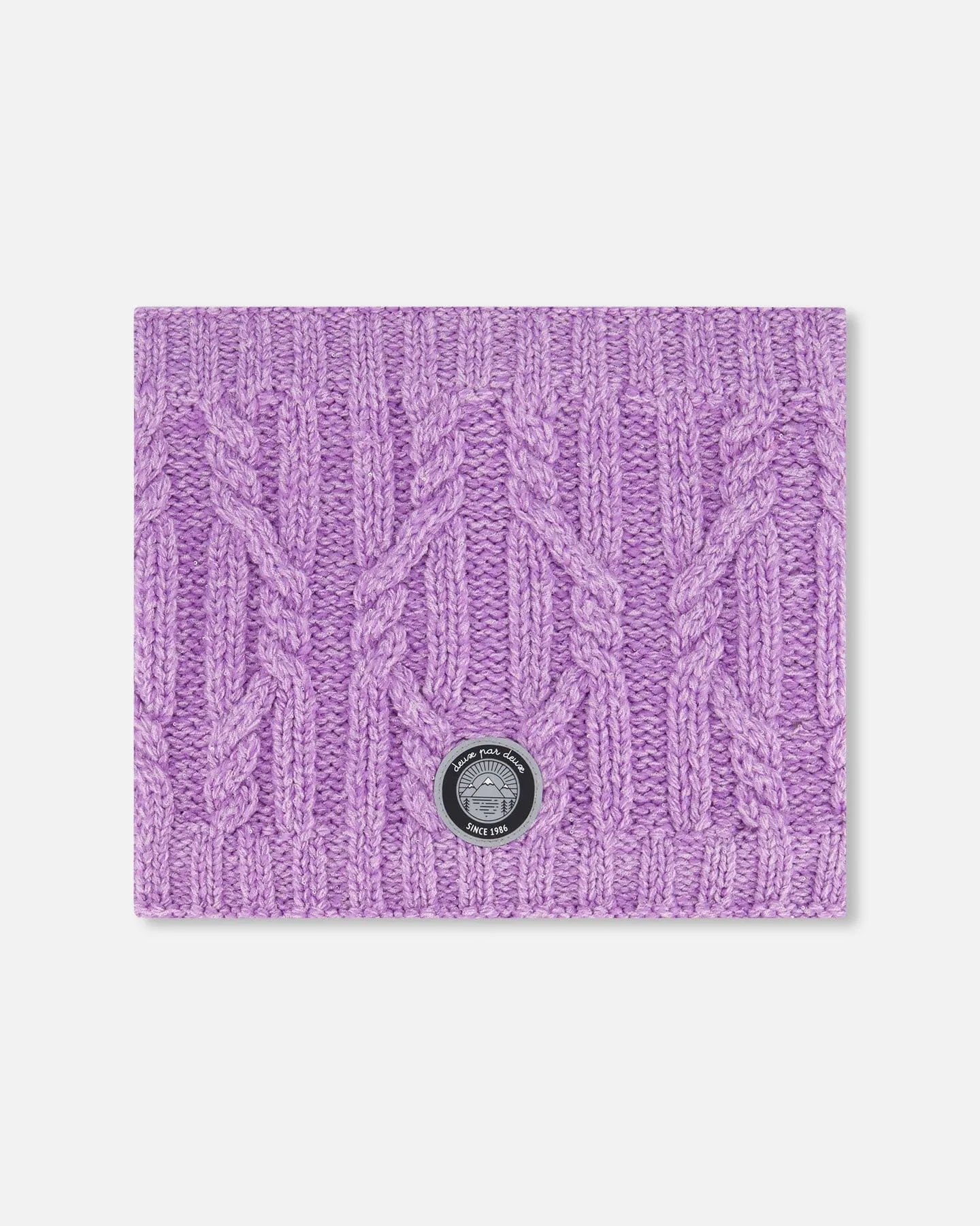 Knit Neckwarmer Purple by Deux par Deux