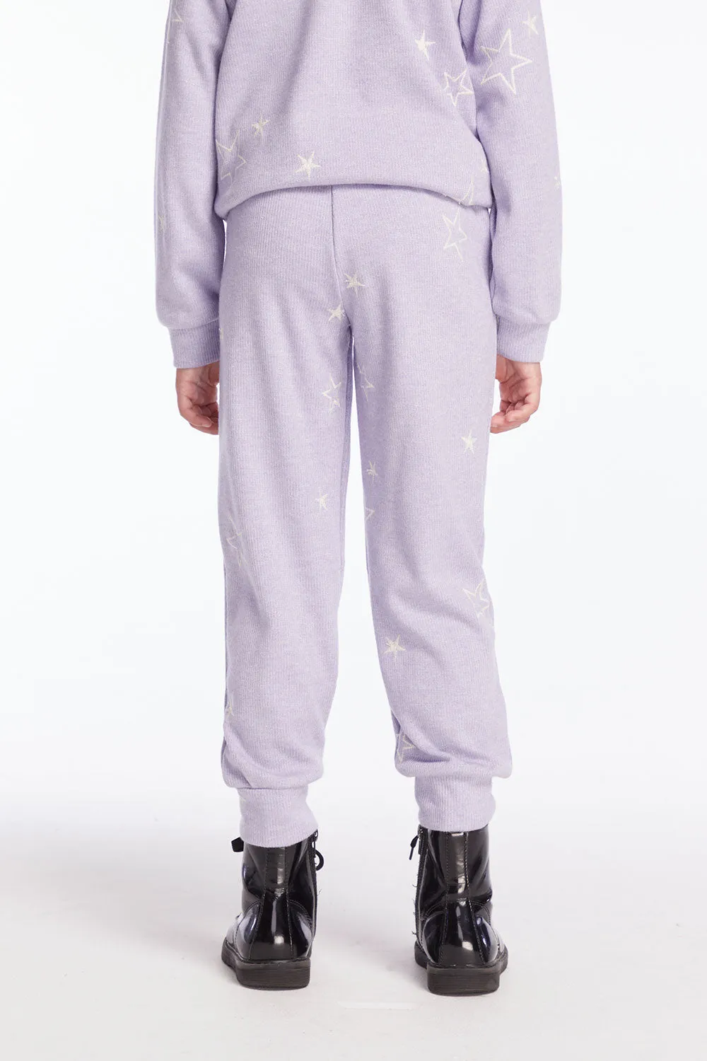 Leila Purple Sky Girls Jogger