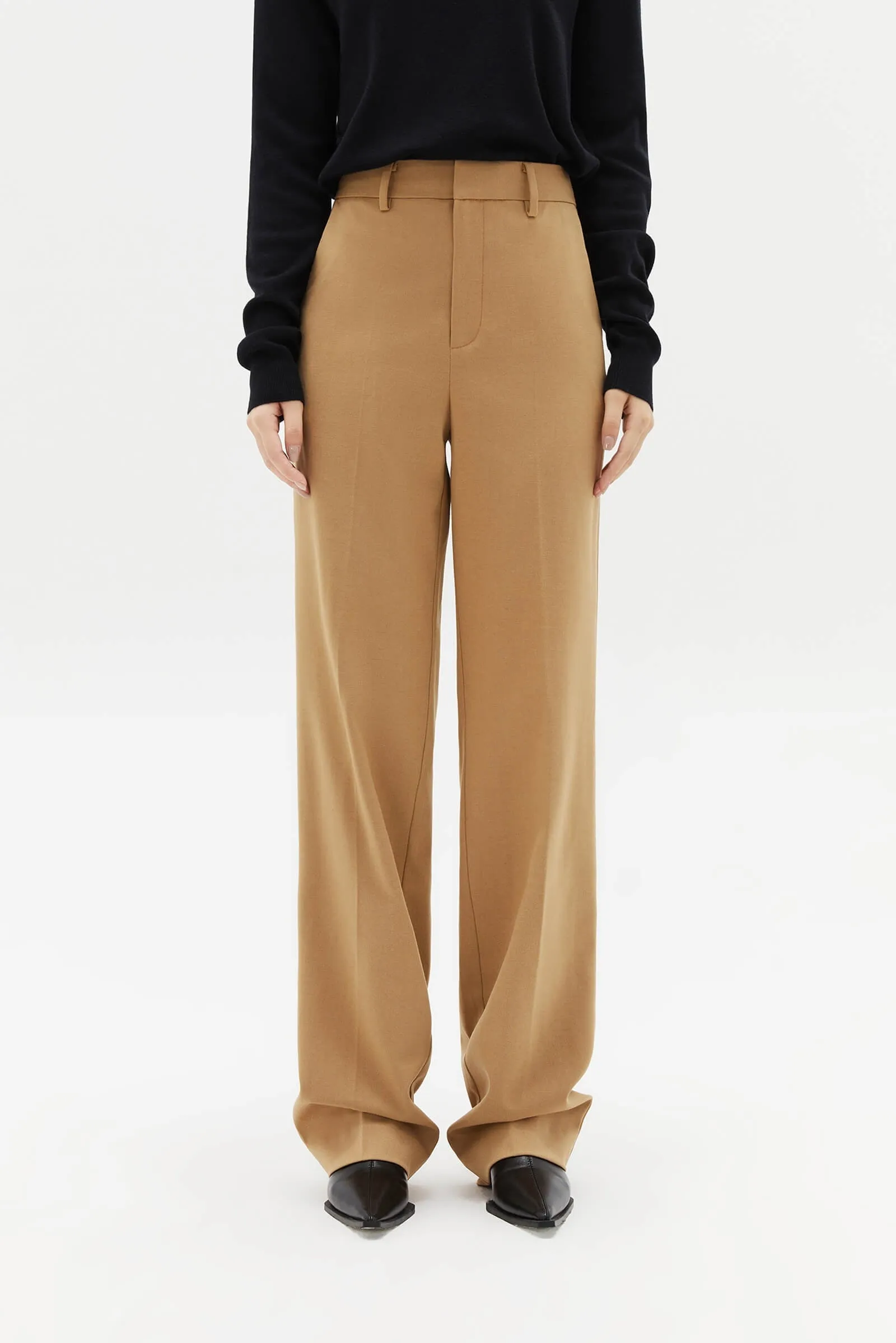 LILY Slim-Fit Straight-Leg Suit Pants