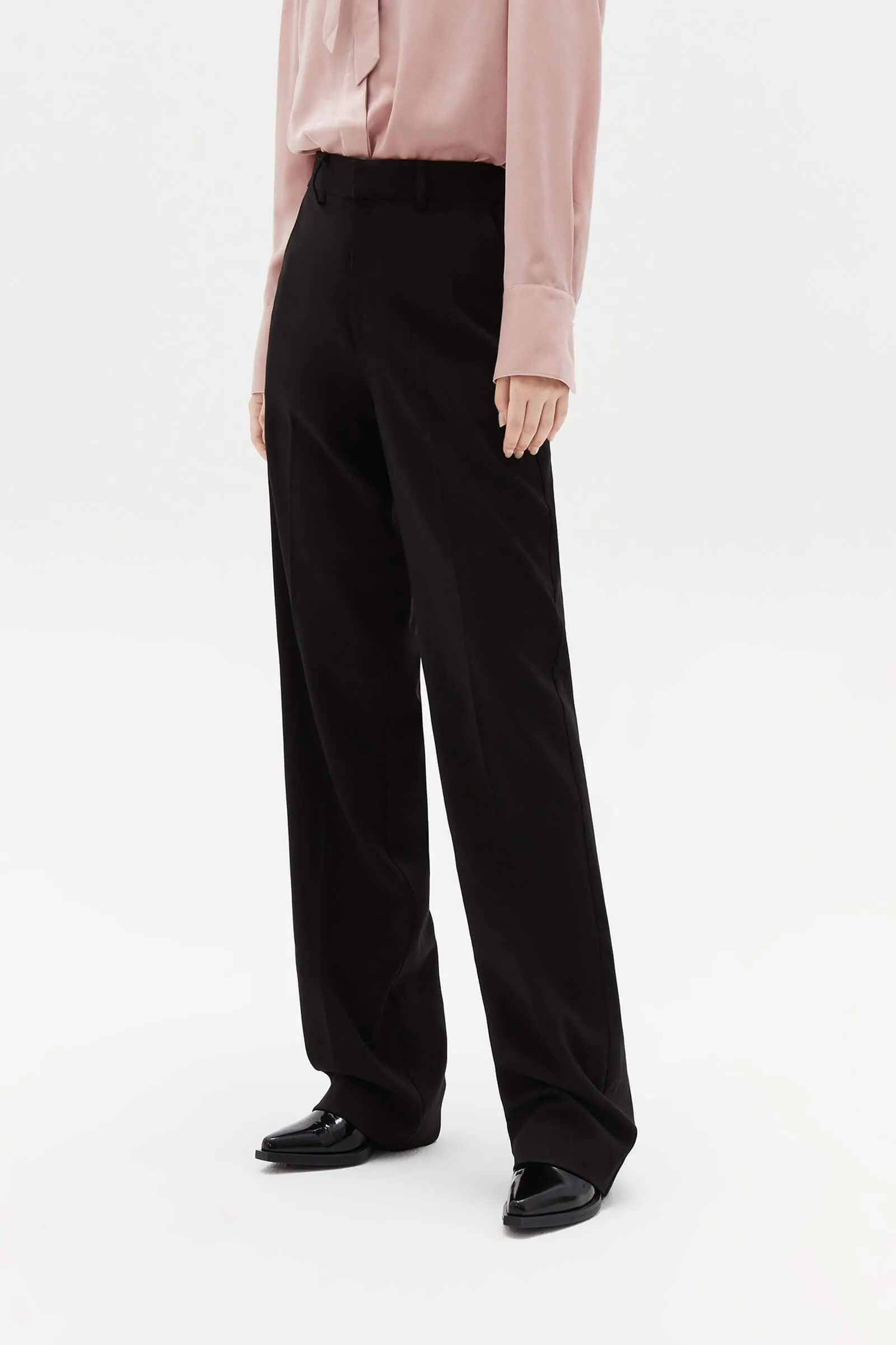 LILY Slim-Fit Straight-Leg Suit Pants