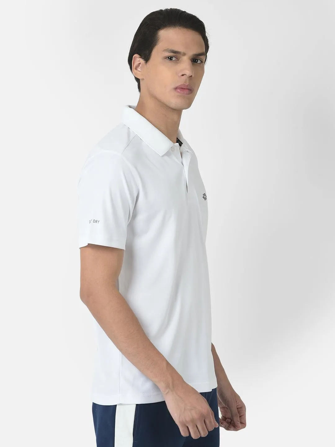 Lotto Men White Basic Bb Polo