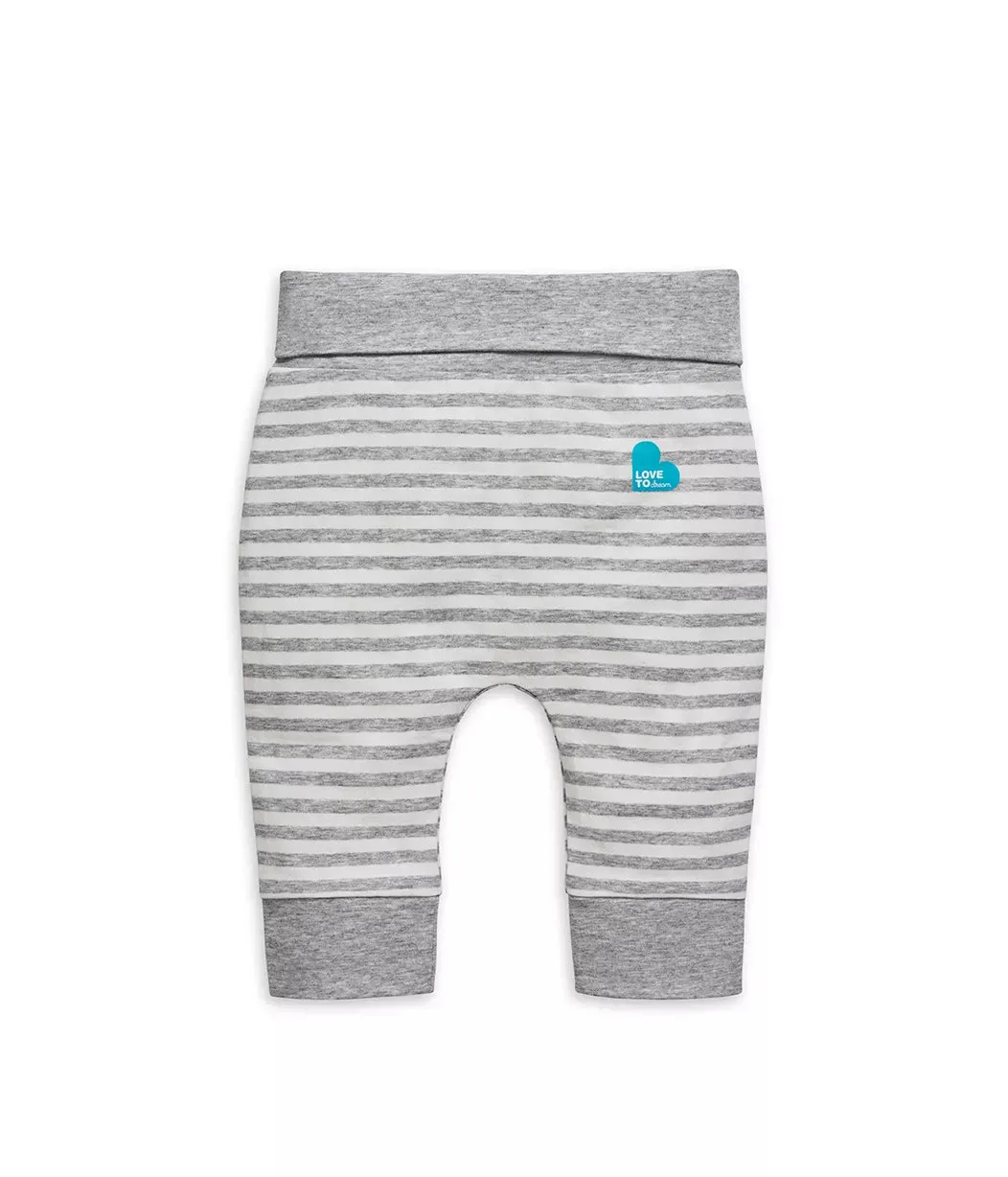 Love To Dream Cotton Leggings - Grey Stripe