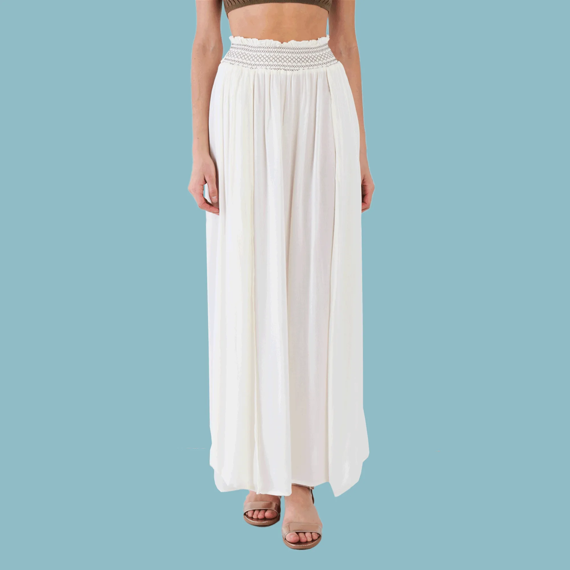 Lovely Day Sheer Boho Maxi Skirt