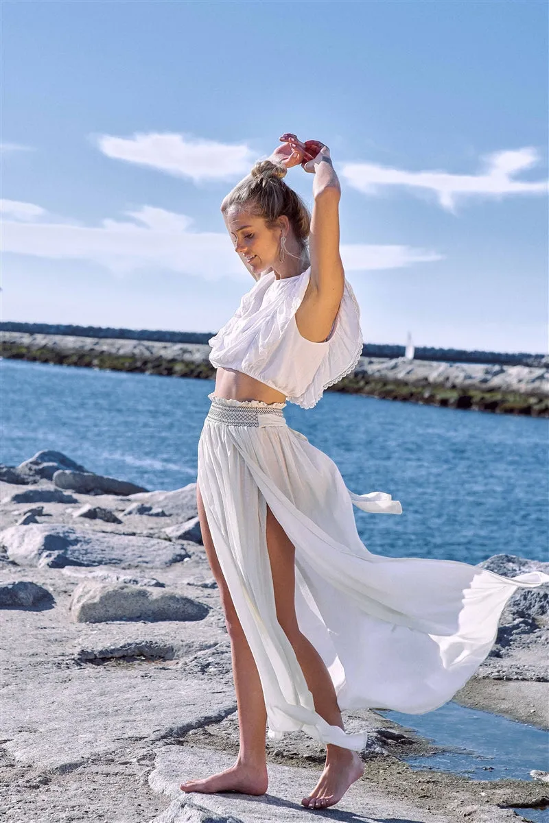 Lovely Day Sheer Boho Maxi Skirt