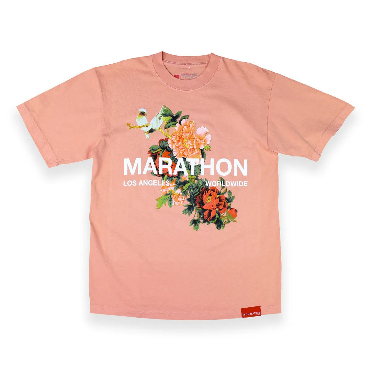 Marathon Global T-Shirt - Coral