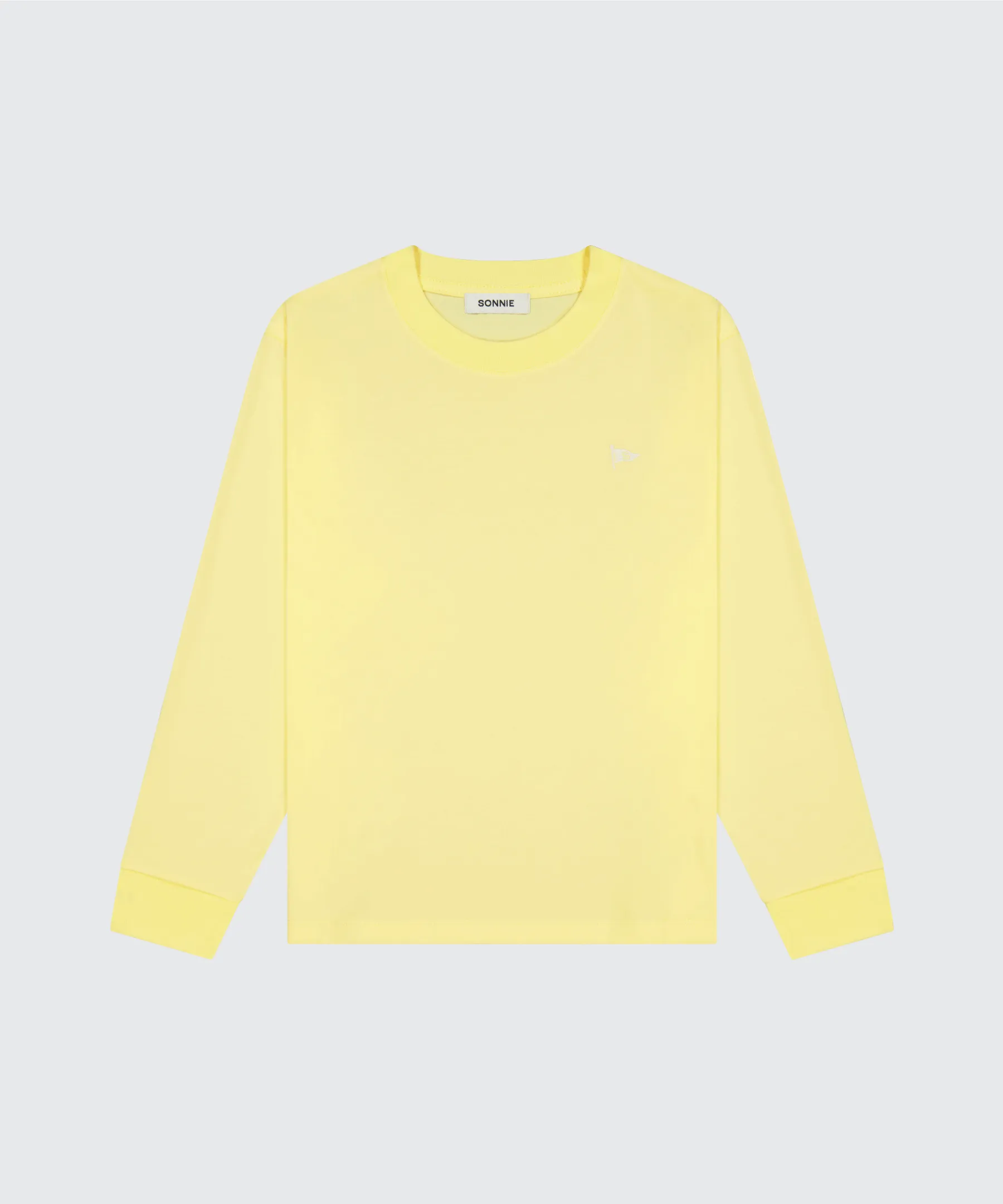 Marlo Flag LS Tee - Lemon