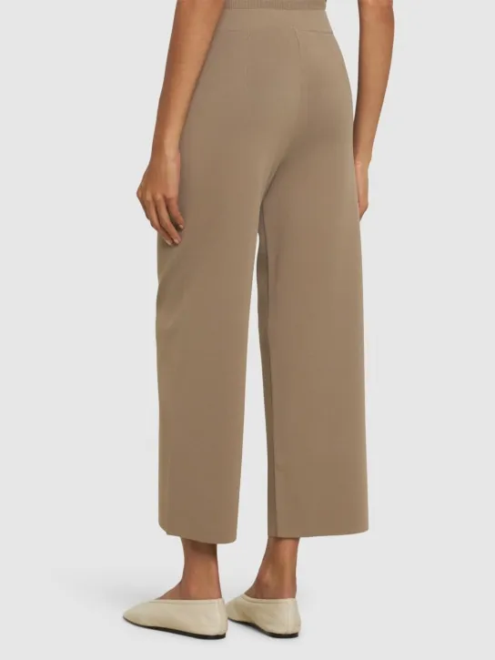 Max Mara   Grembo cropped wide leg crepe pants 