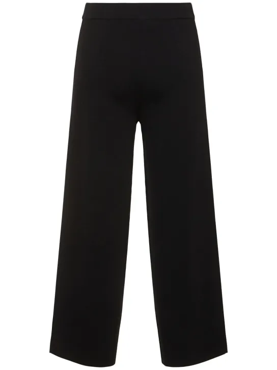 Max Mara   Grembo cropped wide leg crepe pants 