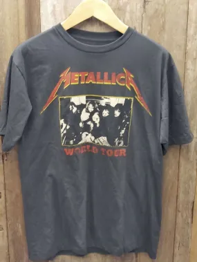 Metallica World Tour Hand-Screened Cotton T-Shirt