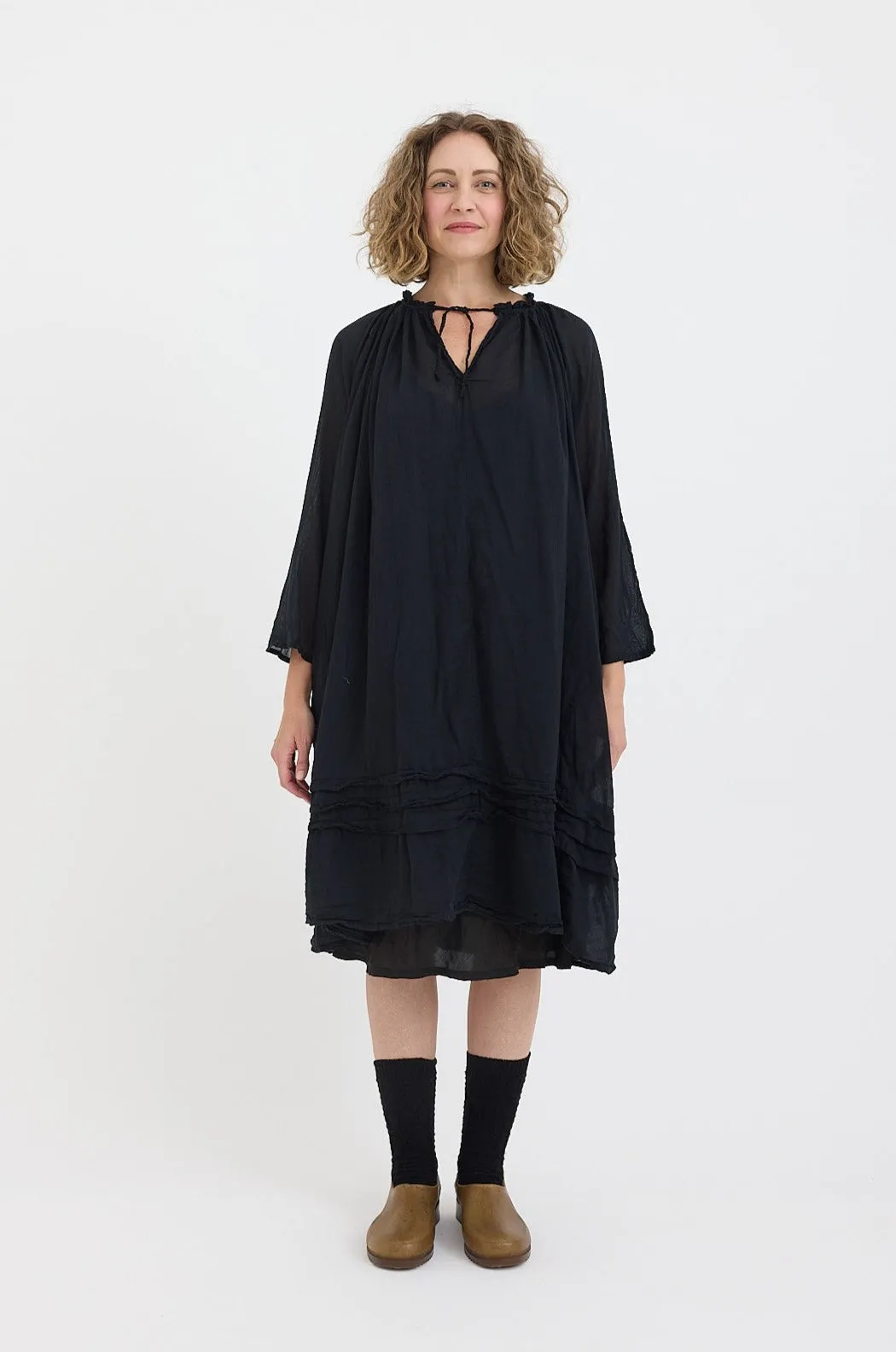 Metta - Tansy Raglan Sleeve Dress - Cotton Voile