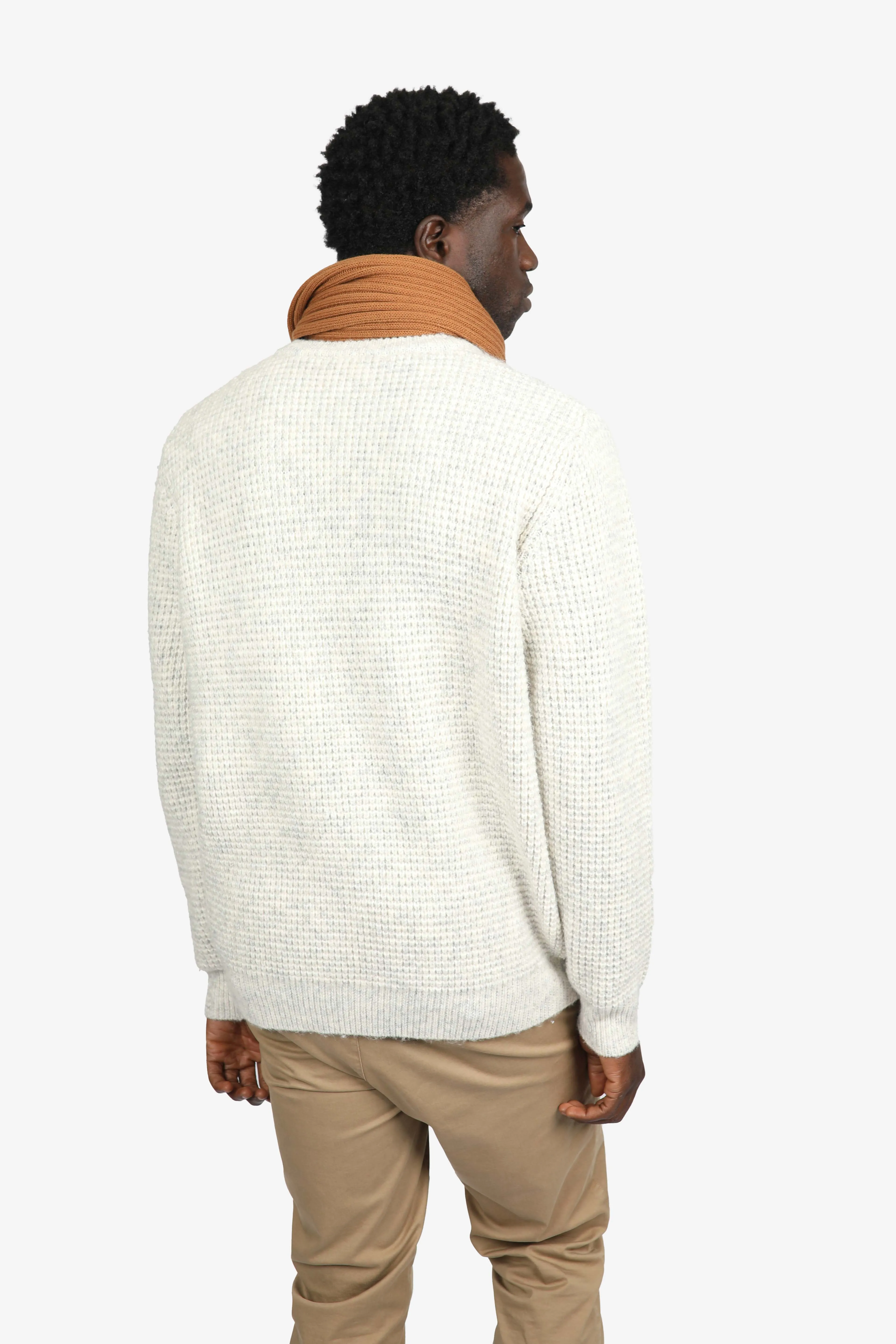 Natural Woolly Crew Neck Jumper