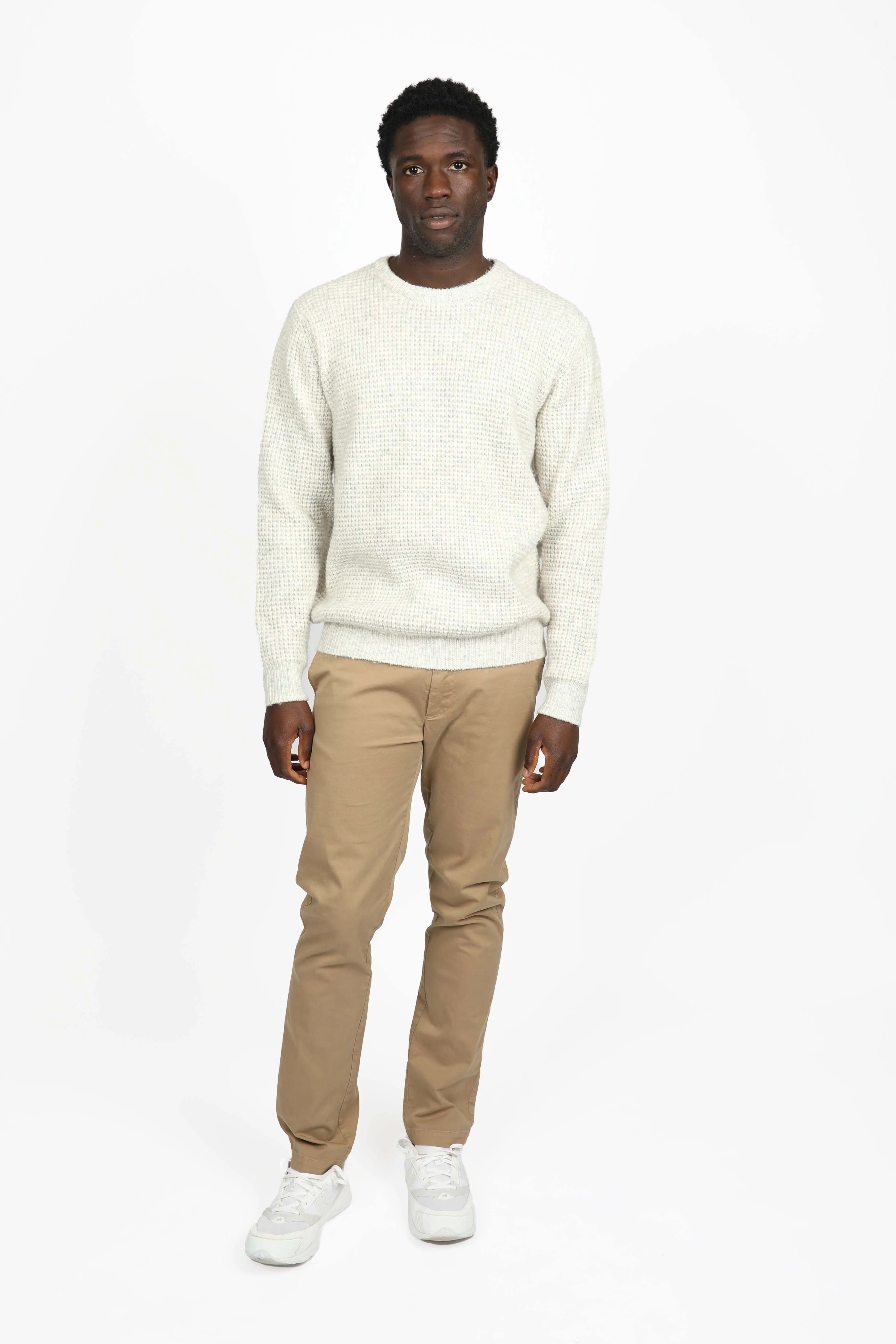 Natural Woolly Crew Neck Jumper