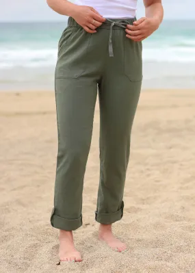 On The Seashore Linen Cargo Trousers