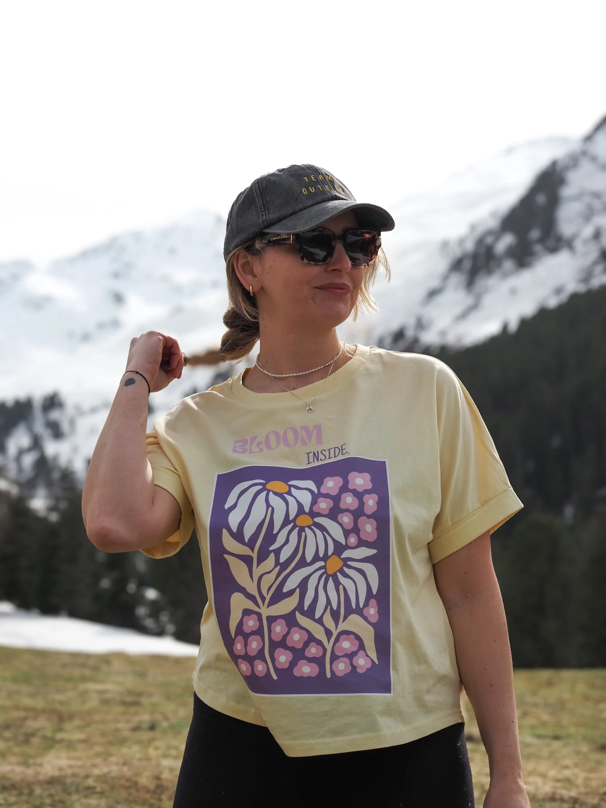 Organic Tee Oversized - Bloom inside