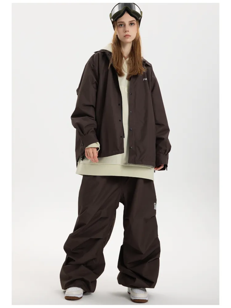 POMT CleanF Wrinkle Baggy Snow Pants - Women's