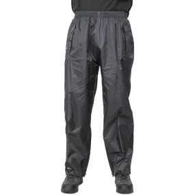 Qikpac Adults Unisex Pack Away Waterproof Trousers in Black