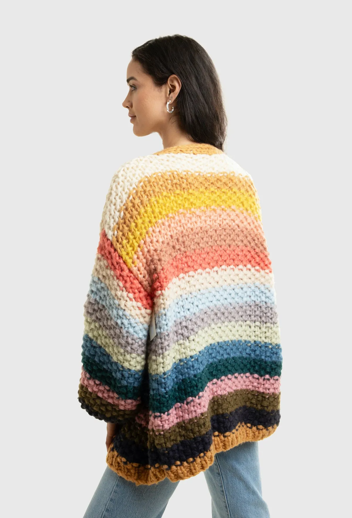 Rainbow Knitted Cardigan