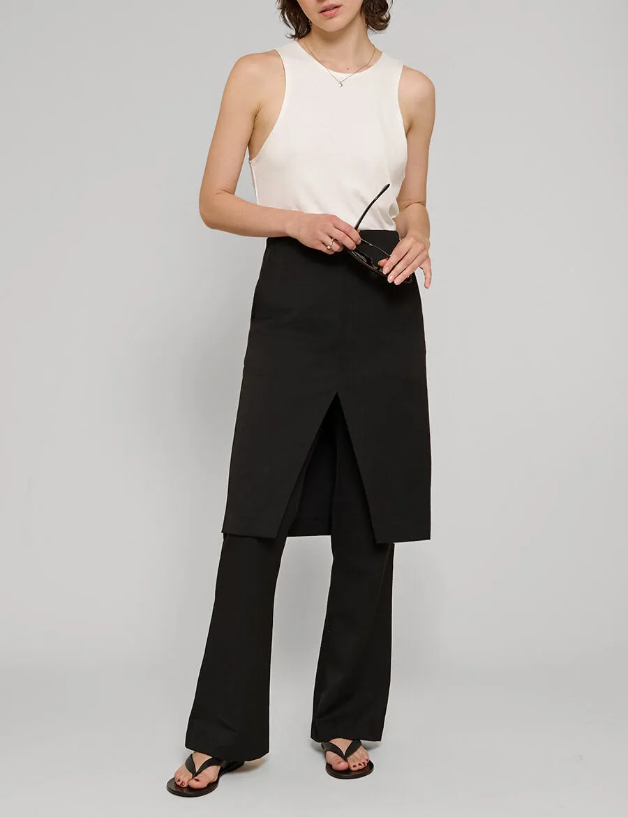 Ray Layered Skirt Pants