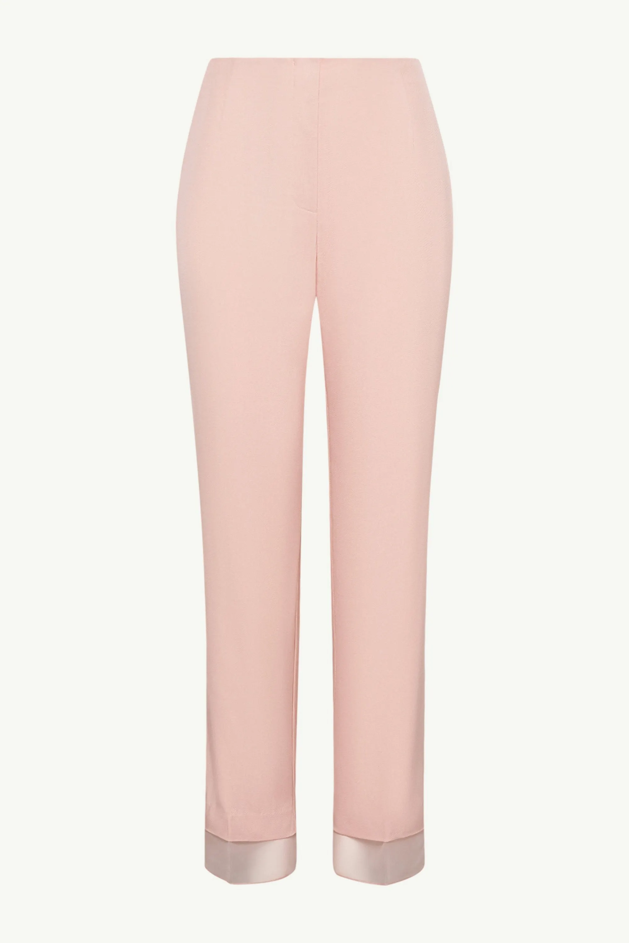 Rayan Organza Trim Trousers - Sepia Rose