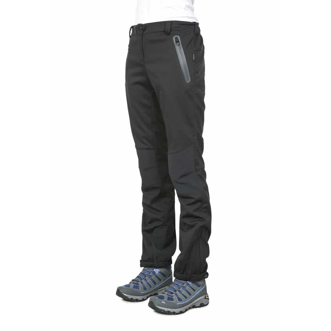 Sola - Women's Dlx Breathable Softshell Walking Trousers - Black