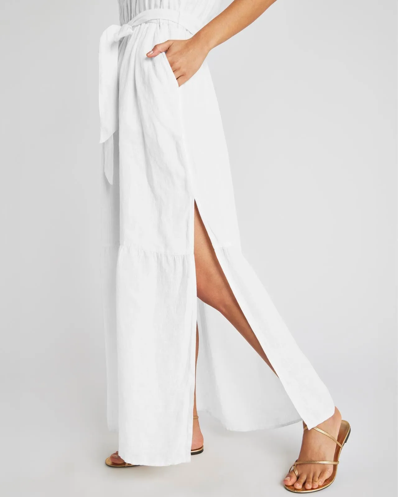 Stella Linen Maxi Dress