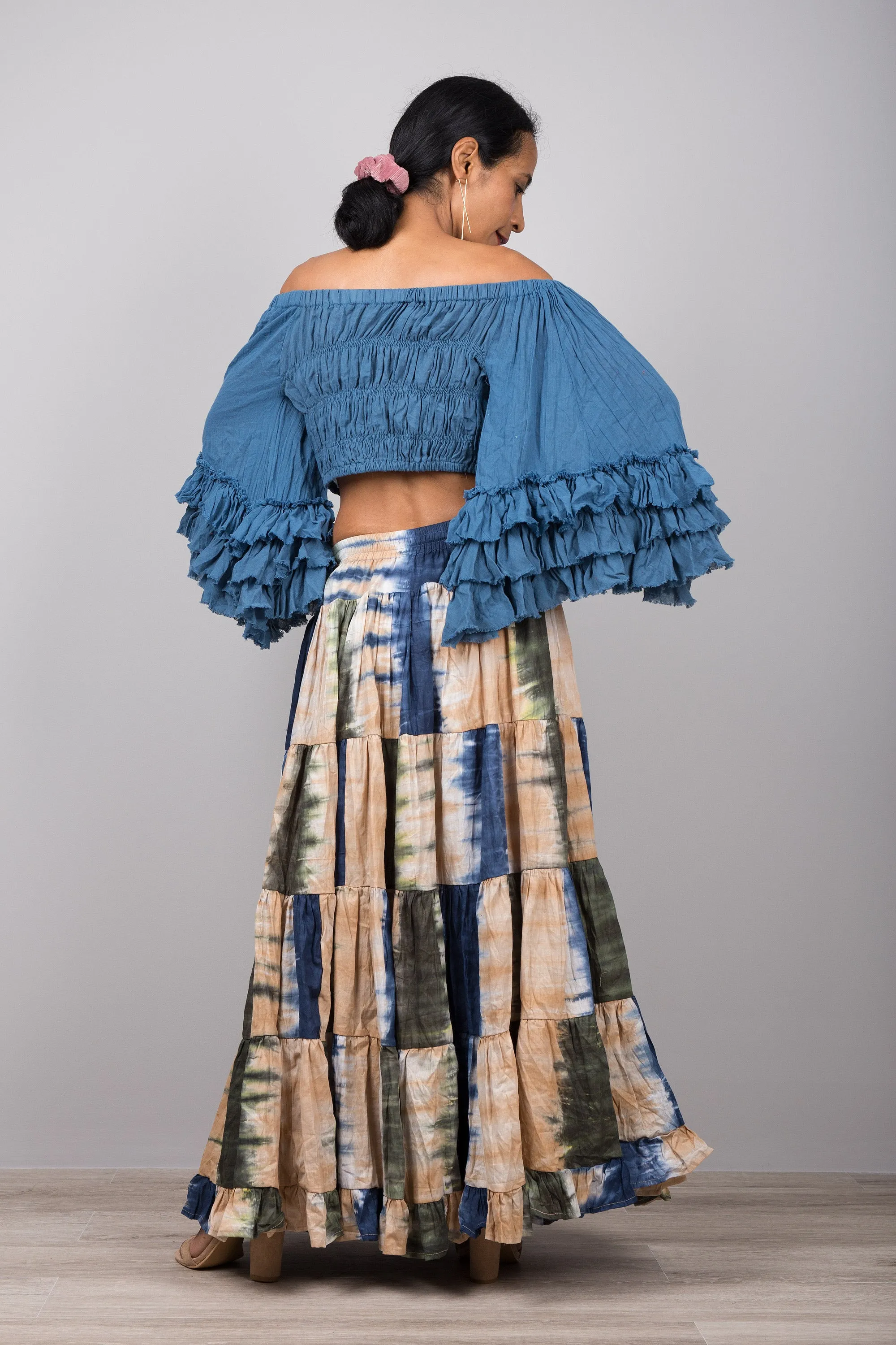 Tiered Long Skirt - Hippie Skirt