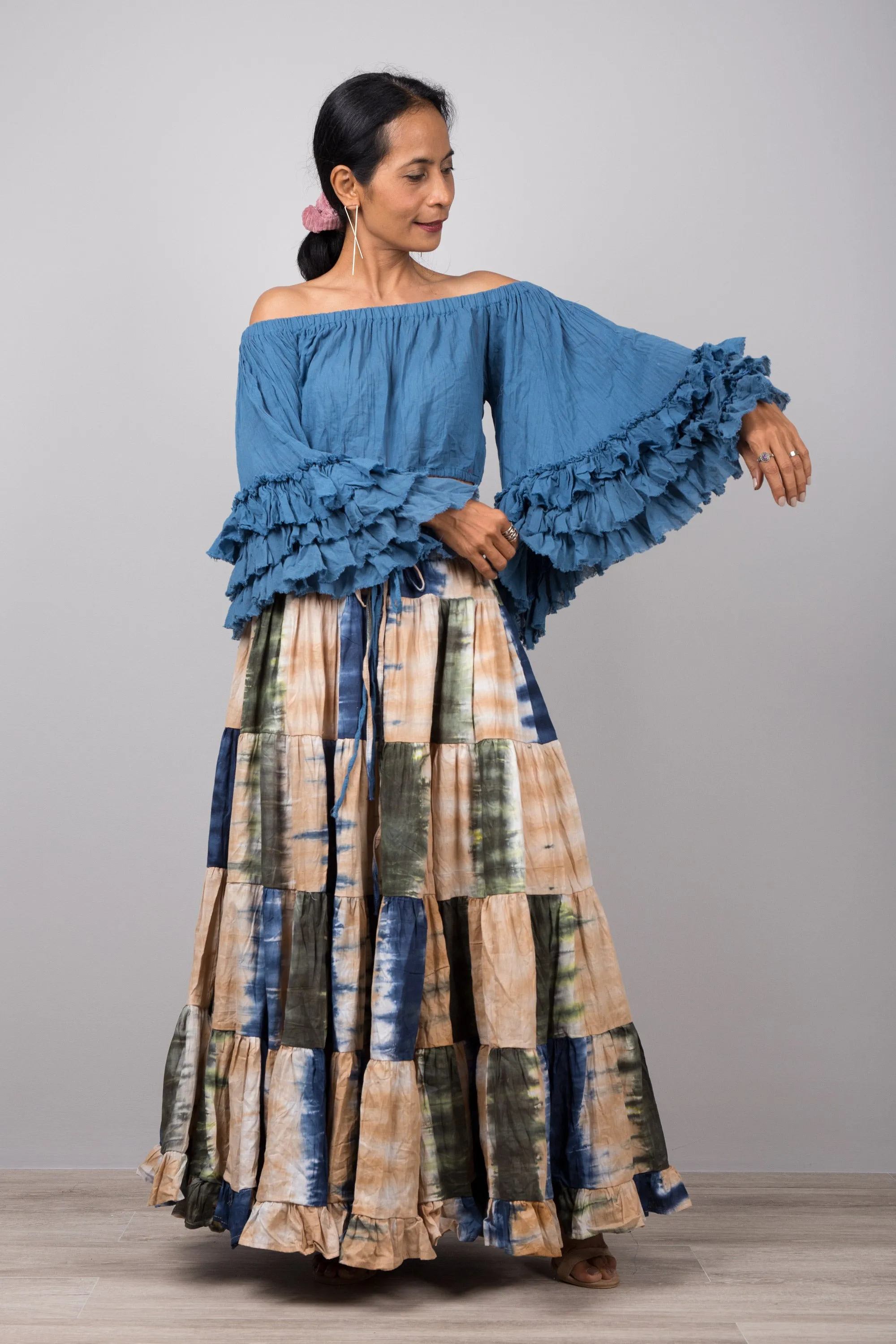 Tiered Long Skirt - Hippie Skirt