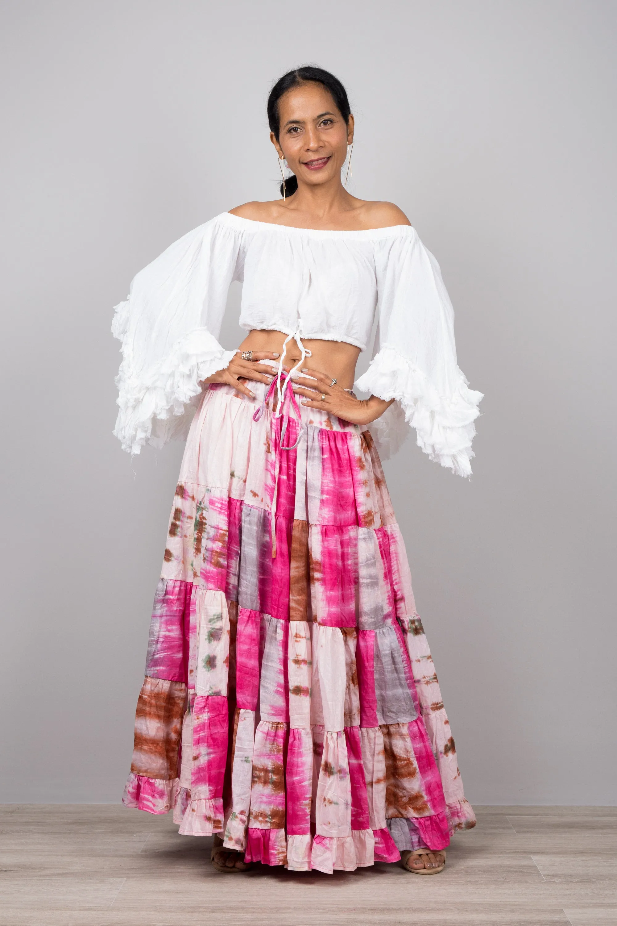 Tiered Peasant Skirt - Hippie Skirt