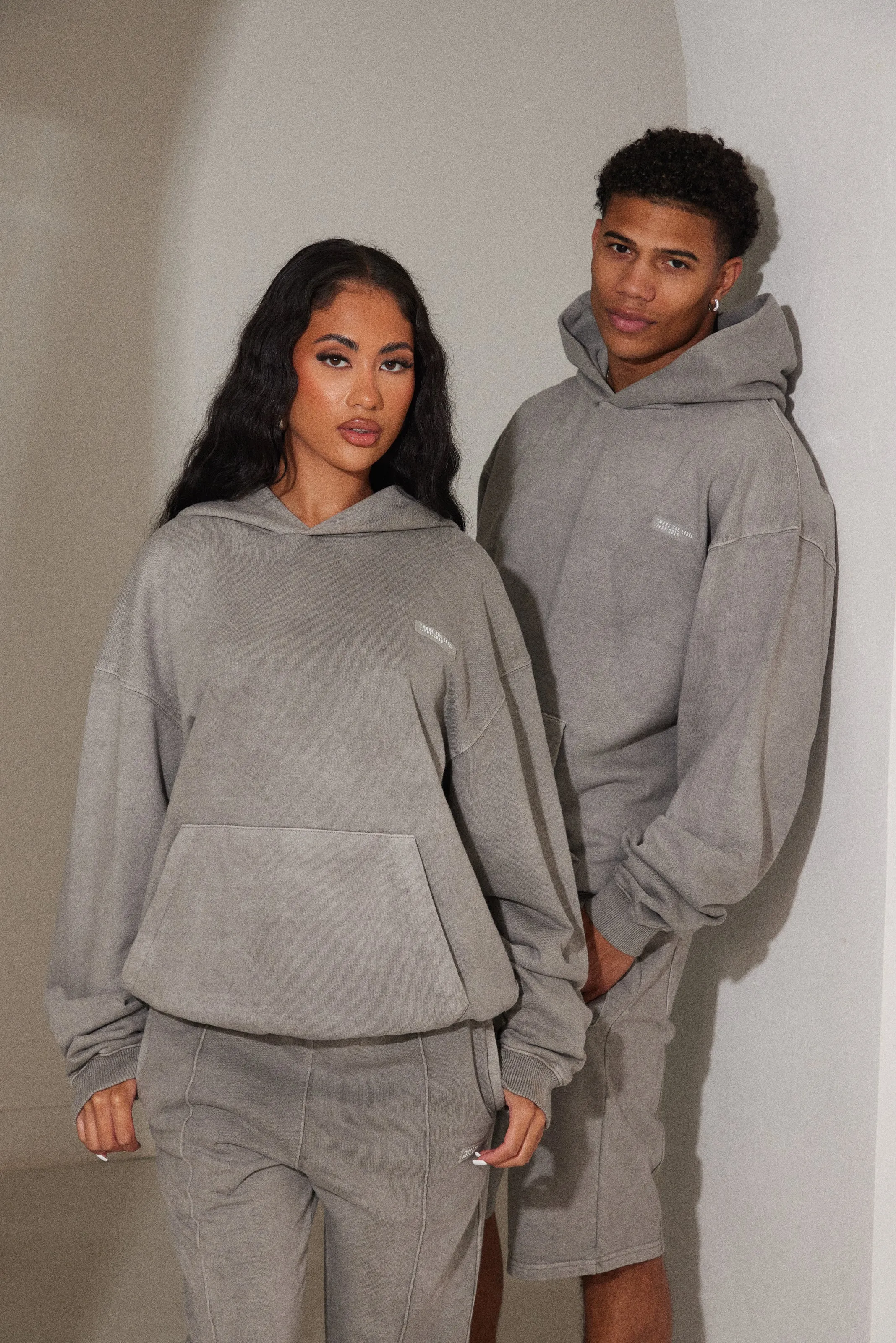 Unisex Hoodie - Grey Wash