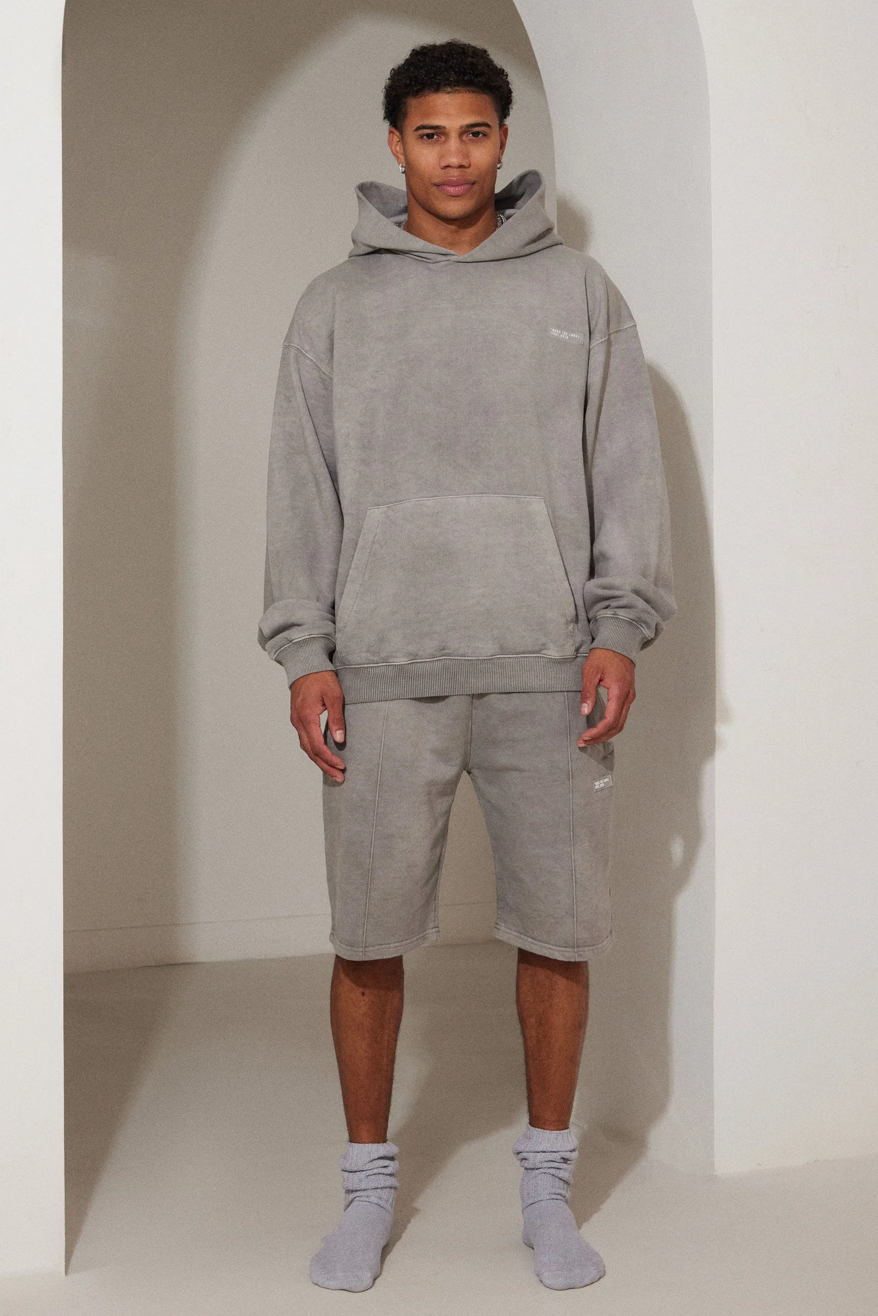 Unisex Hoodie - Grey Wash