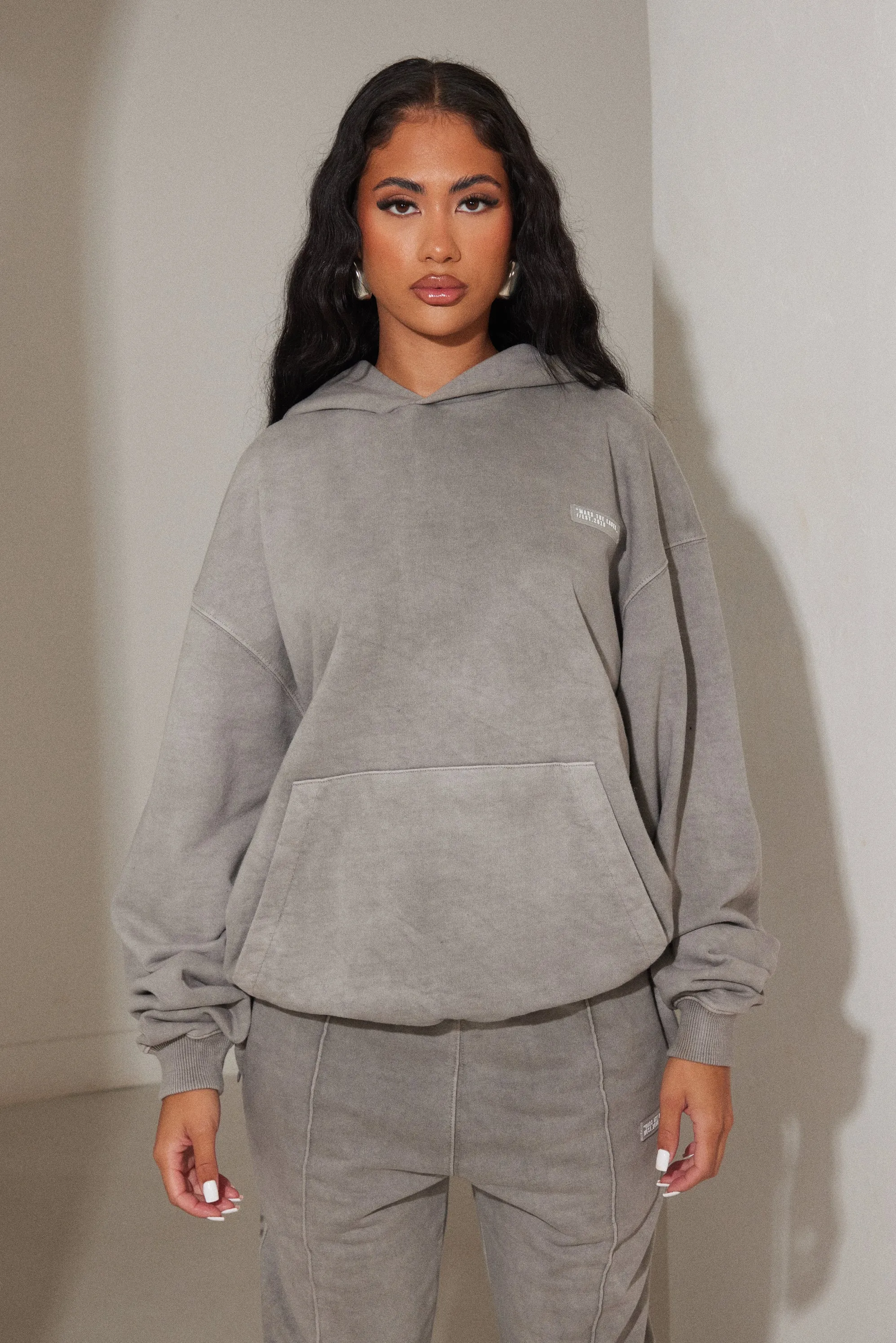 Unisex Hoodie - Grey Wash