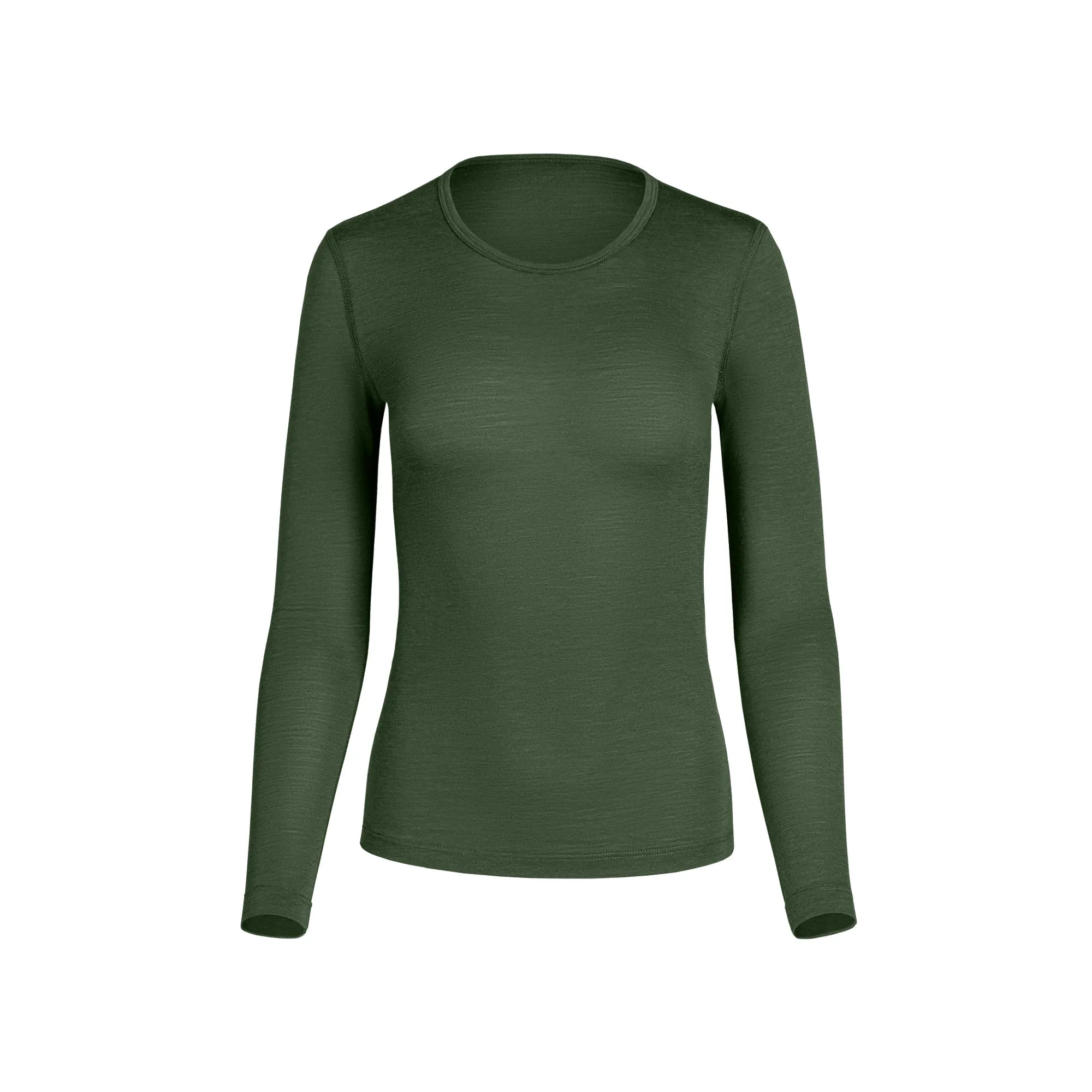 Women's 160 Thermal Long Sleeve Crew Dark Green