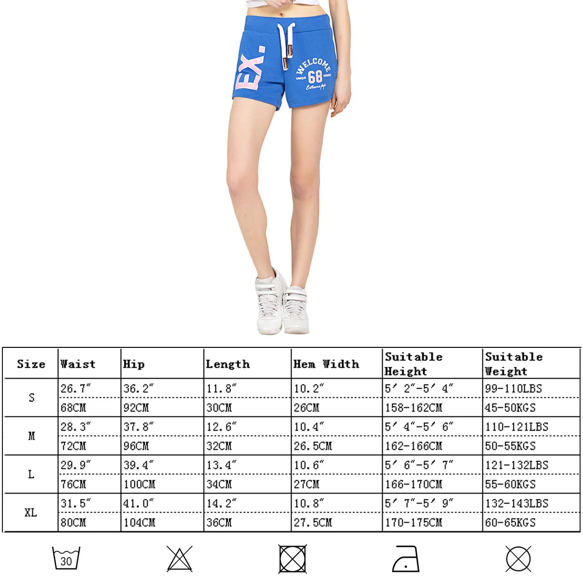 Womens Shorts Cotton Summer Shorts Beach lady Shorts