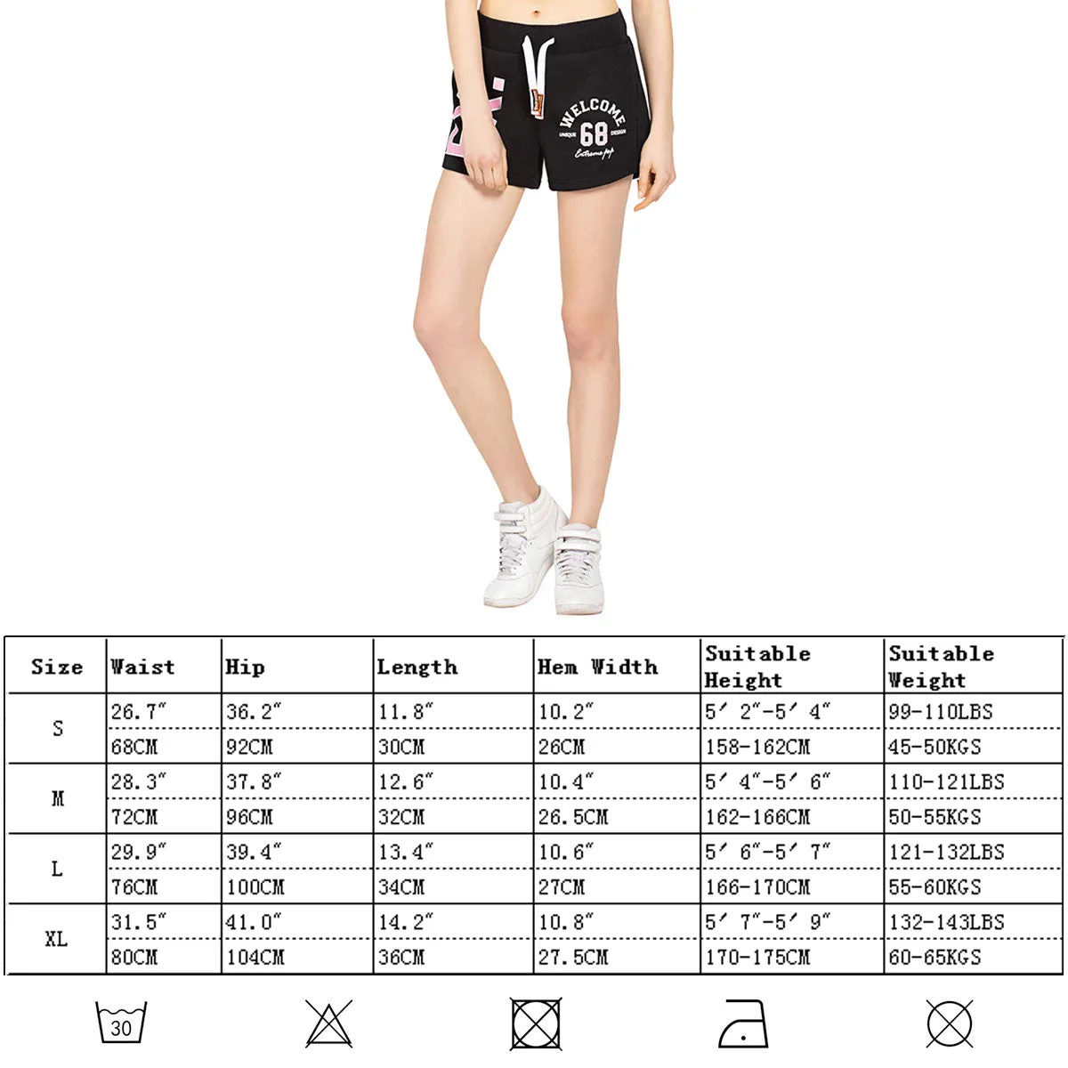 Womens Shorts Cotton Summer Shorts Beach lady Shorts