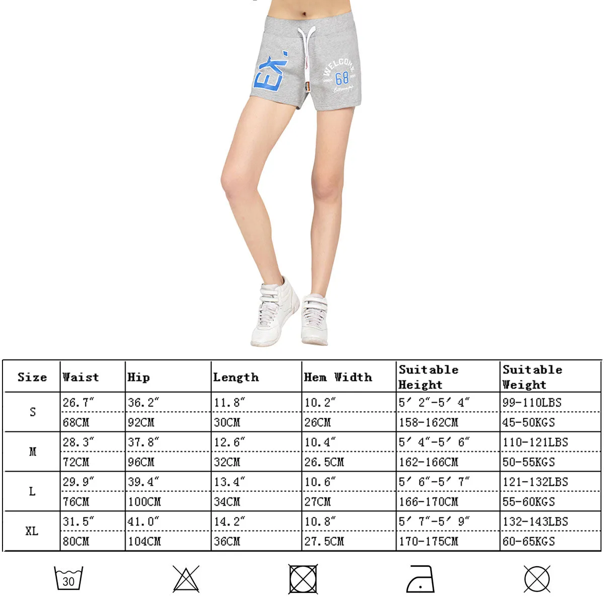 Womens Shorts Cotton Summer Shorts Beach lady Shorts