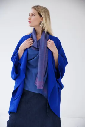 Wool Silk Cape Forest Gir