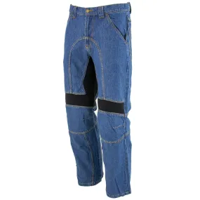 Xelement Men's Classic Fit Denim Motorcycle Racing Pants with CE Armor Protection 055030 055029