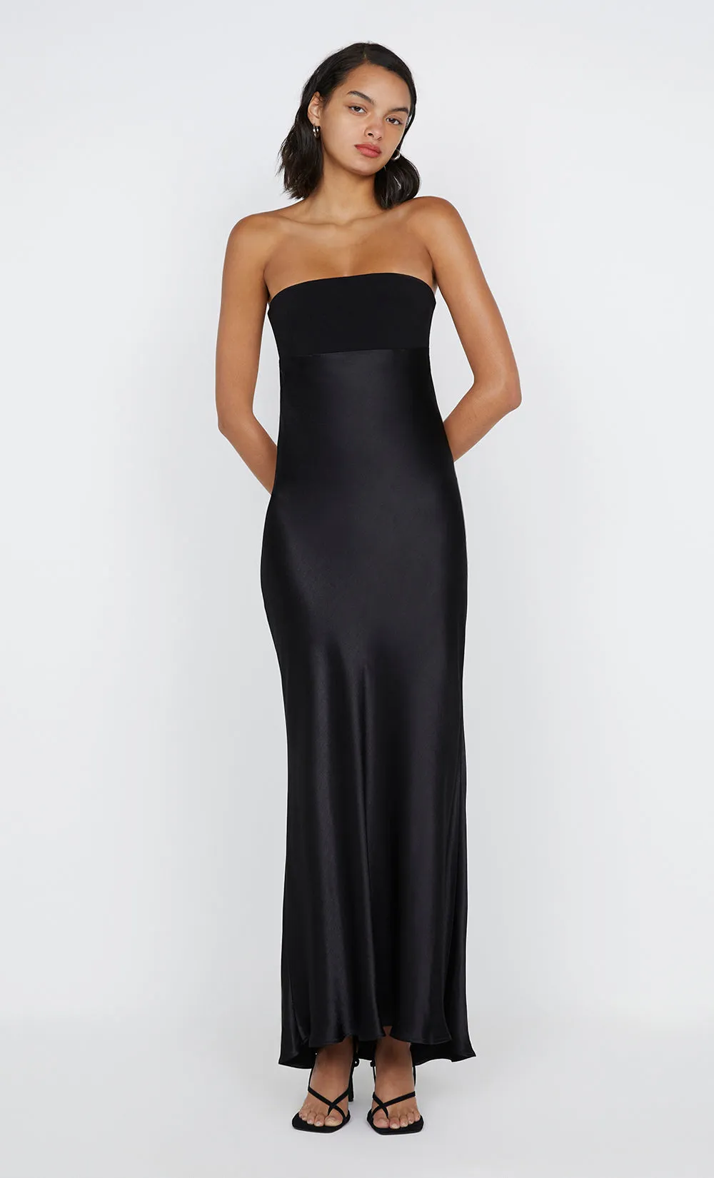 ZARI STRAPLESS DRESS - BLACK