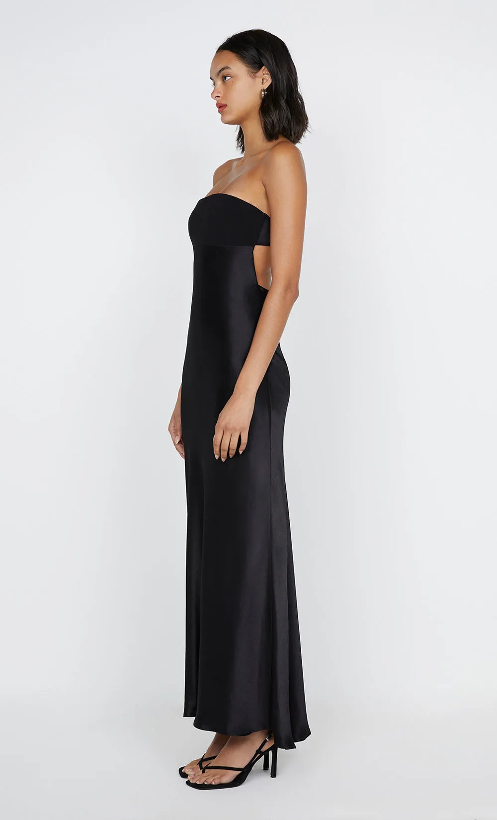 ZARI STRAPLESS DRESS - BLACK