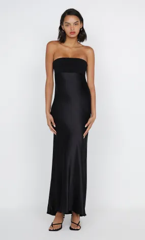 ZARI STRAPLESS DRESS - BLACK